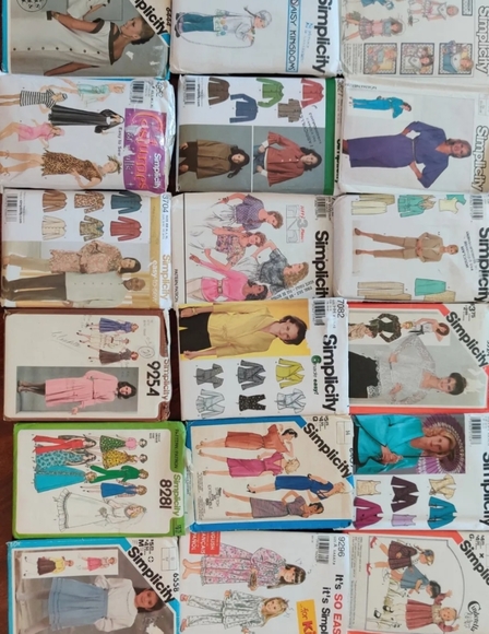 Large Lot of 85 Vintage 70s-80s-90s Sewing Patterns Used - Picture 8 of 9